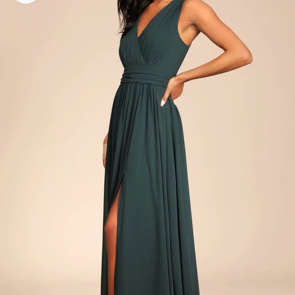 Size Large Emerald Green Maxi Dress - Picture 1 of 7
